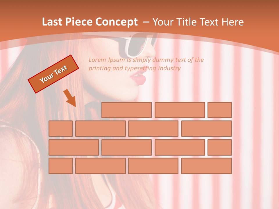 Sun Sport Striped PowerPoint Template