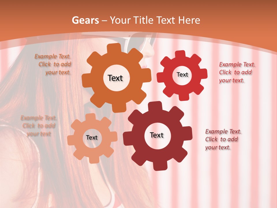 Sun Sport Striped PowerPoint Template