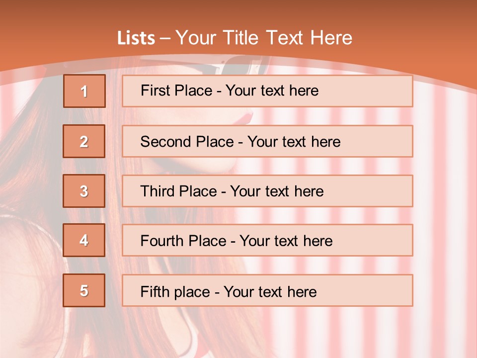 Sun Sport Striped PowerPoint Template