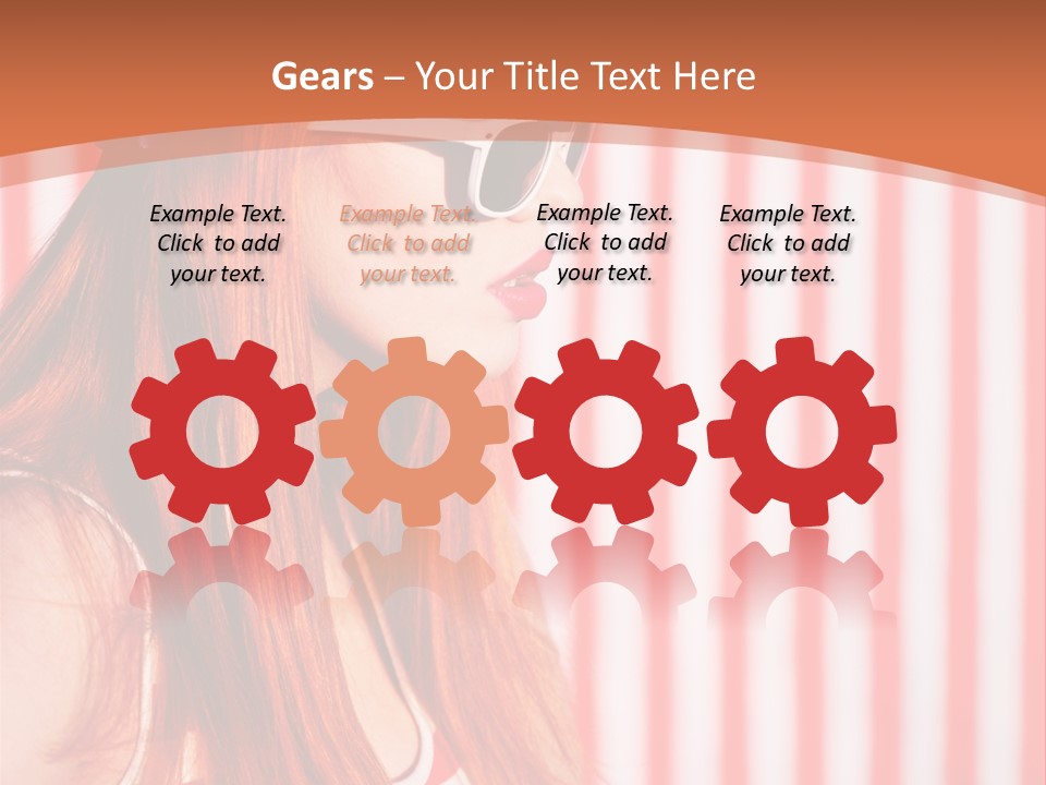 Sun Sport Striped PowerPoint Template