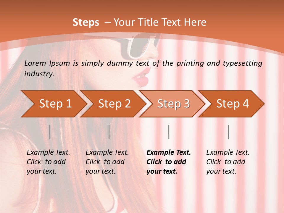 Sun Sport Striped PowerPoint Template