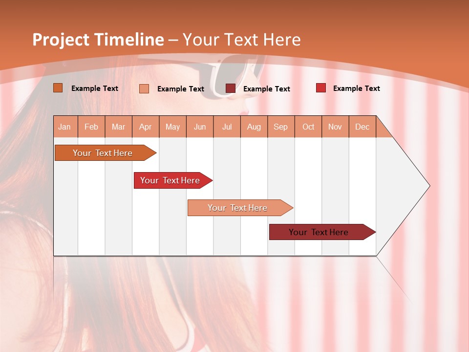 Sun Sport Striped PowerPoint Template