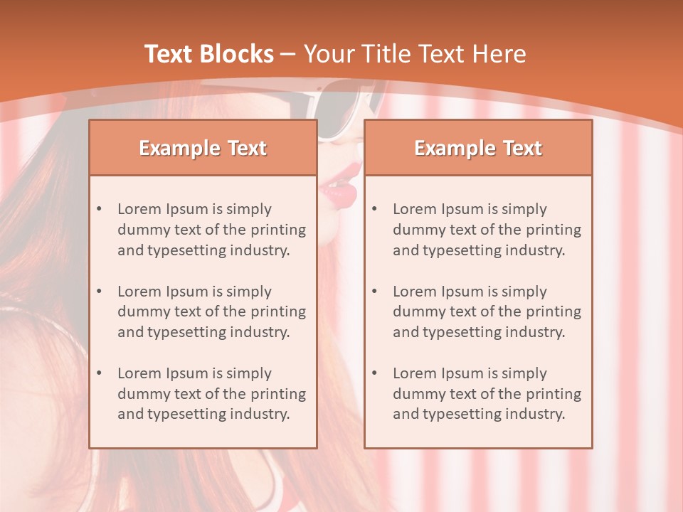 Sun Sport Striped PowerPoint Template