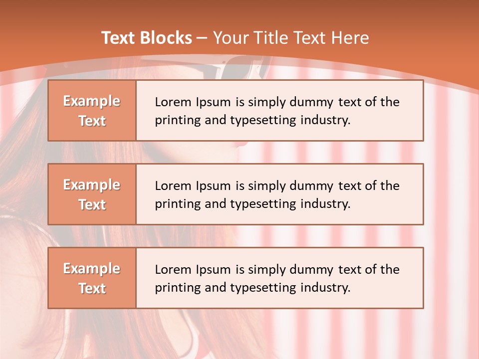 Sun Sport Striped PowerPoint Template