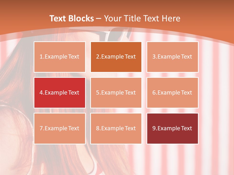 Sun Sport Striped PowerPoint Template