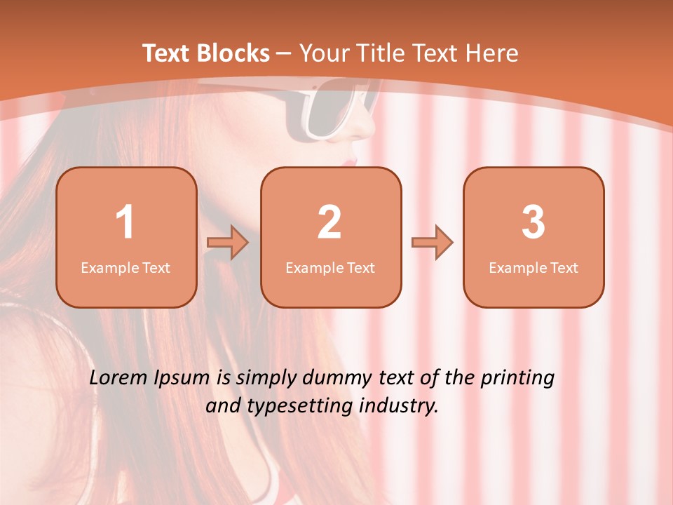 Sun Sport Striped PowerPoint Template