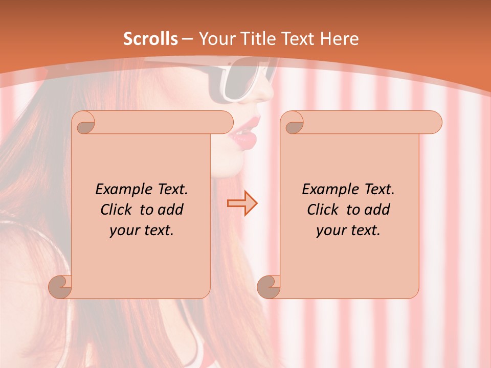 Sun Sport Striped PowerPoint Template