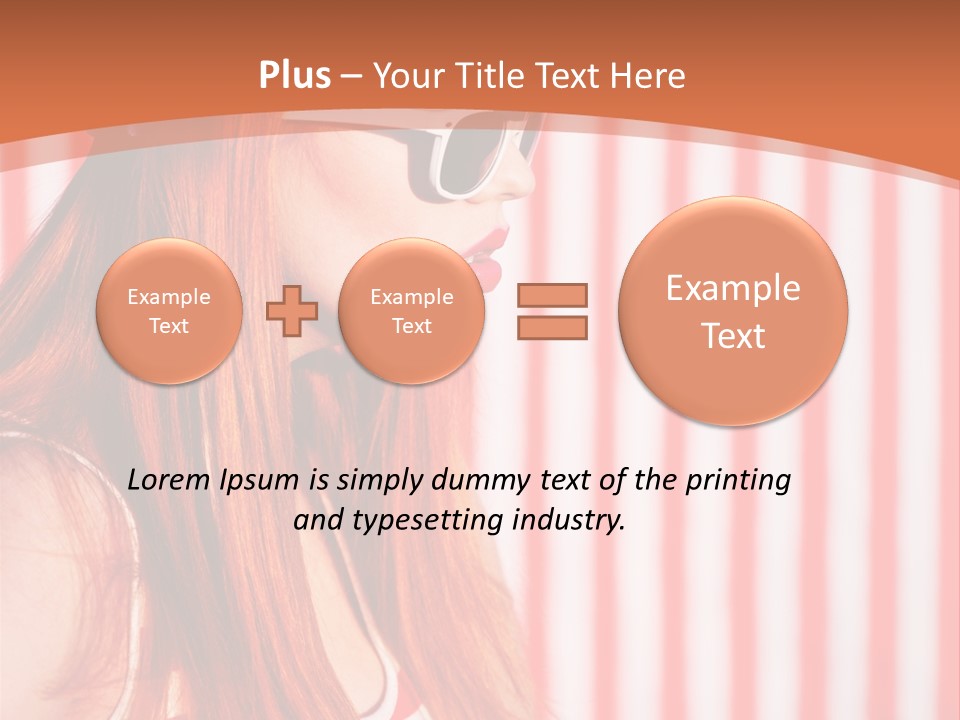 Sun Sport Striped PowerPoint Template