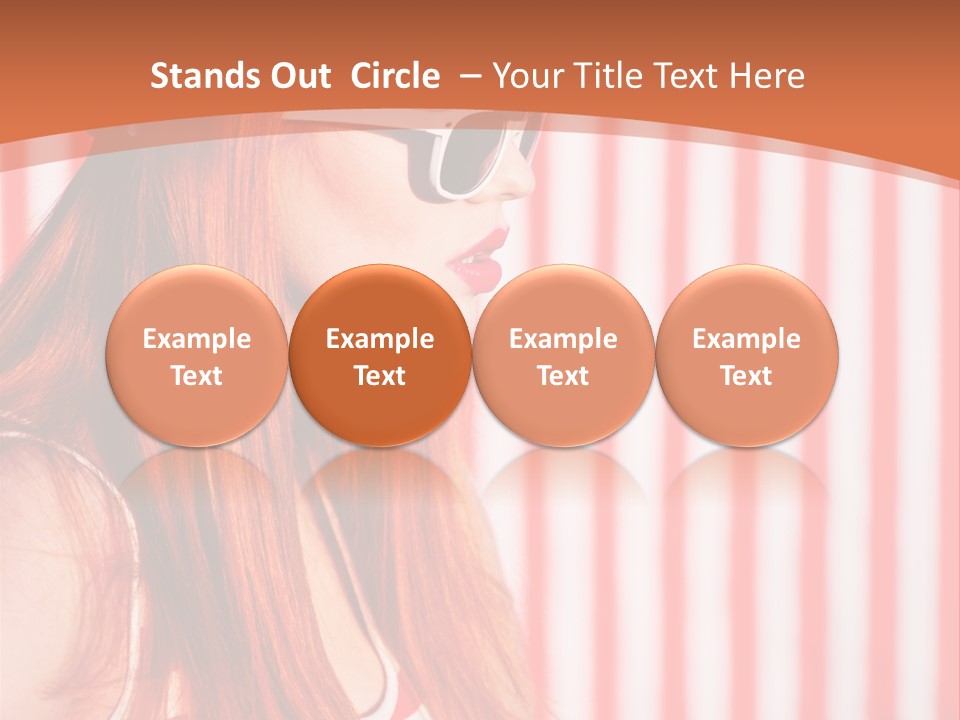 Sun Sport Striped PowerPoint Template