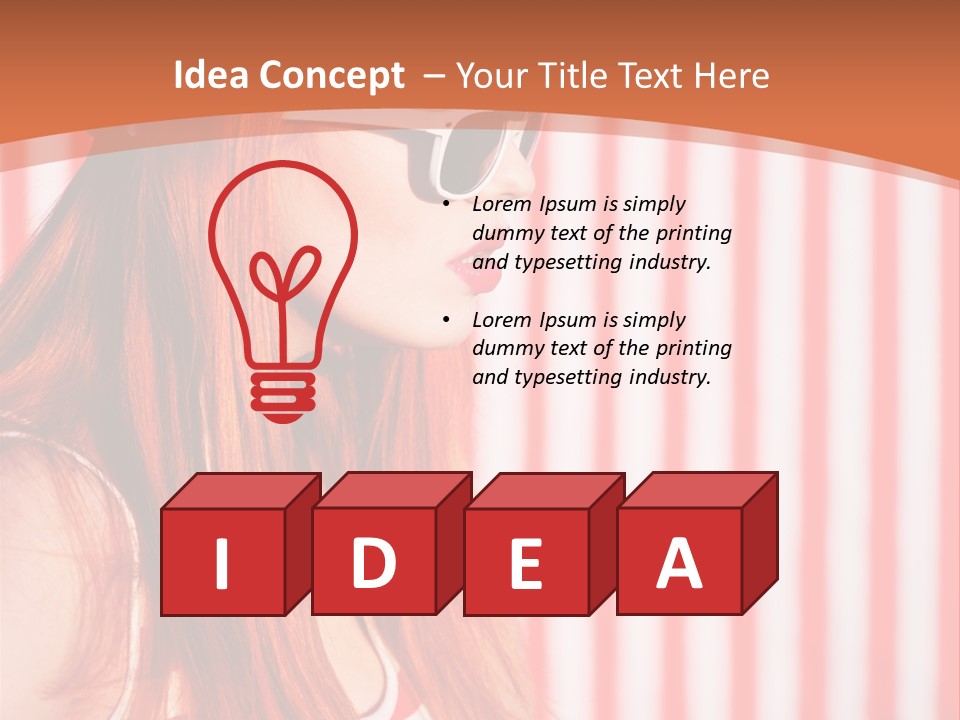 Sun Sport Striped PowerPoint Template