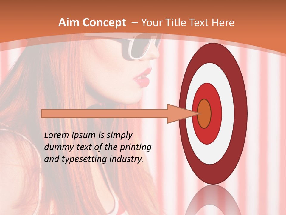 Sun Sport Striped PowerPoint Template