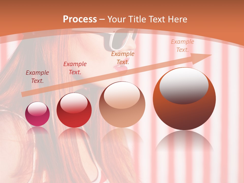 Sun Sport Striped PowerPoint Template