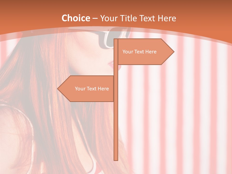 Sun Sport Striped PowerPoint Template