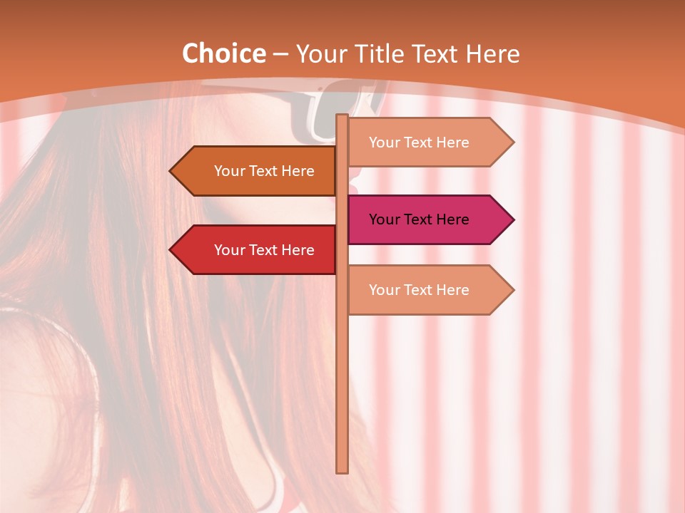 Sun Sport Striped PowerPoint Template