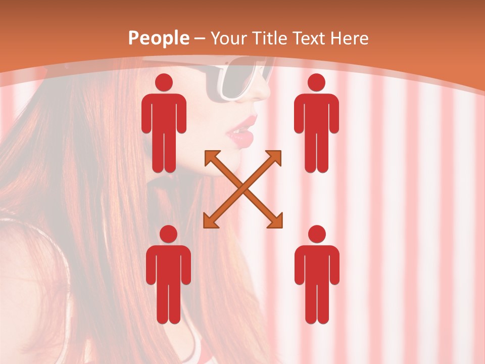 Sun Sport Striped PowerPoint Template