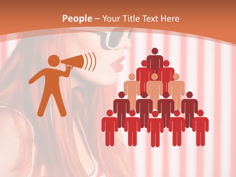 Sun Sport Striped PowerPoint Template