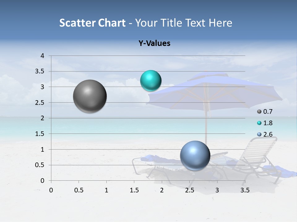 Horizon Turquoise Bed PowerPoint Template