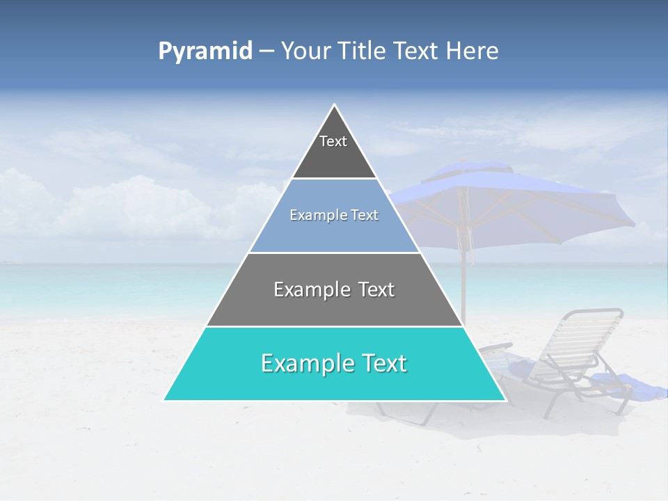 Horizon Turquoise Bed PowerPoint Template