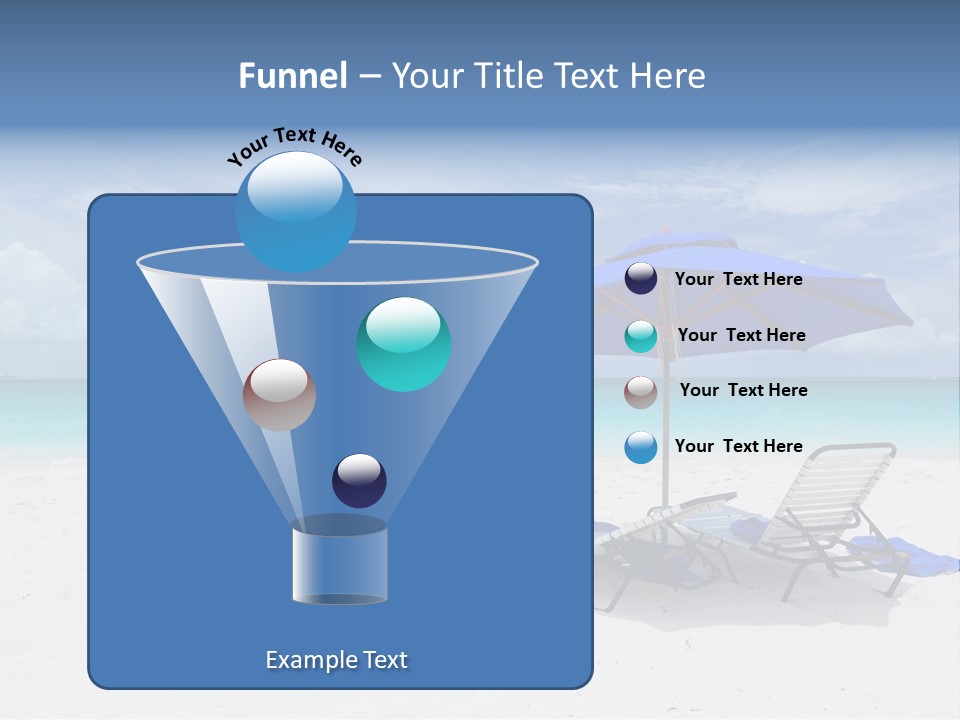 Horizon Turquoise Bed PowerPoint Template