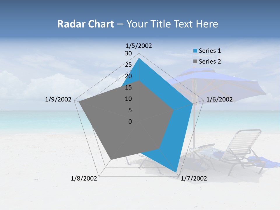 Horizon Turquoise Bed PowerPoint Template