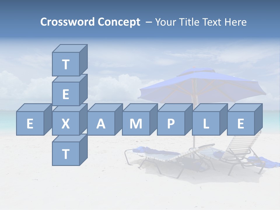 Horizon Turquoise Bed PowerPoint Template