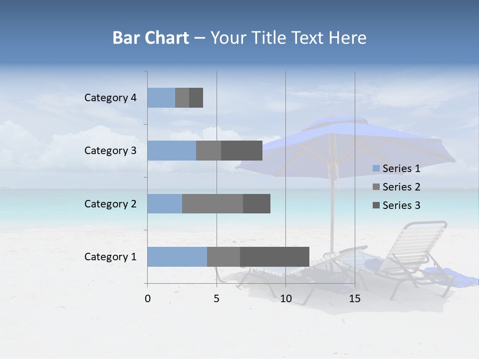 Horizon Turquoise Bed PowerPoint Template