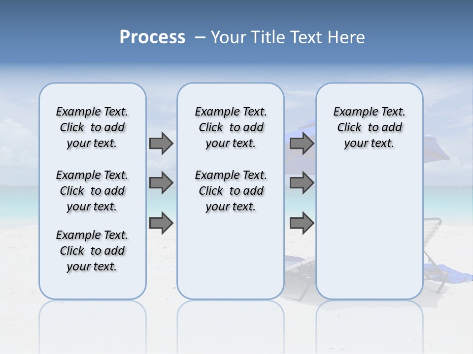 Horizon Turquoise Bed PowerPoint Template