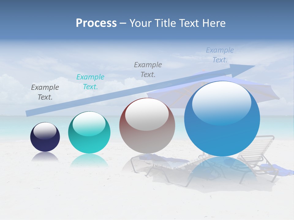 Horizon Turquoise Bed PowerPoint Template