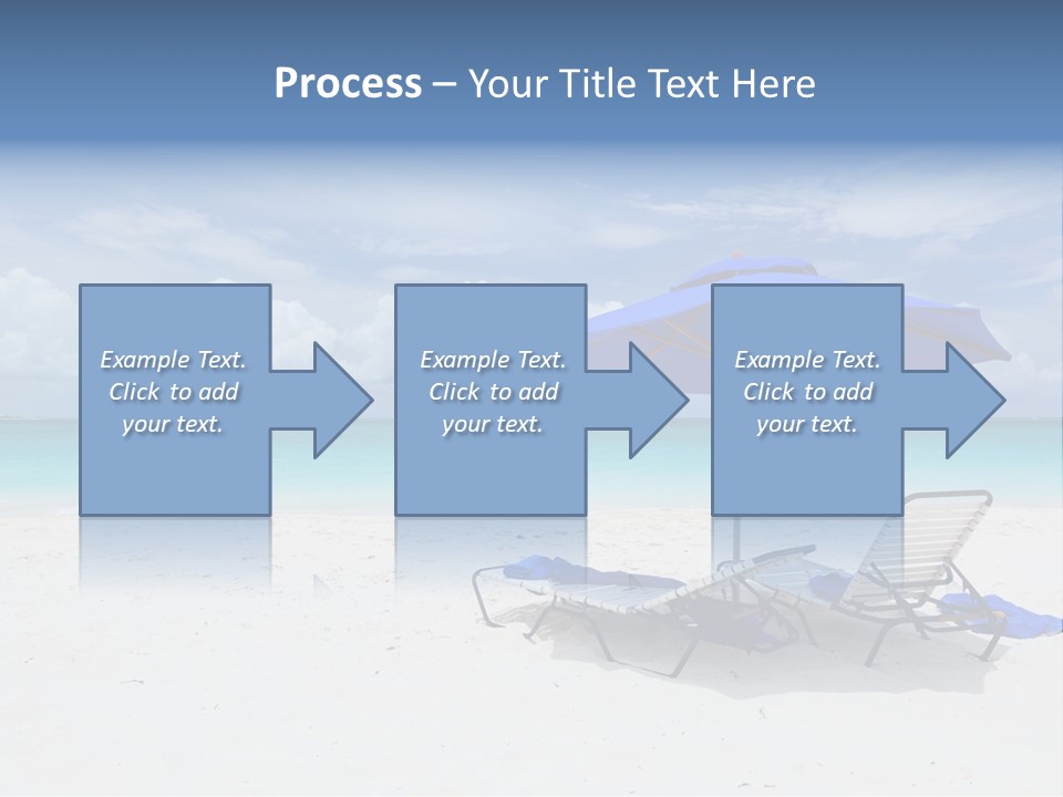 Horizon Turquoise Bed PowerPoint Template