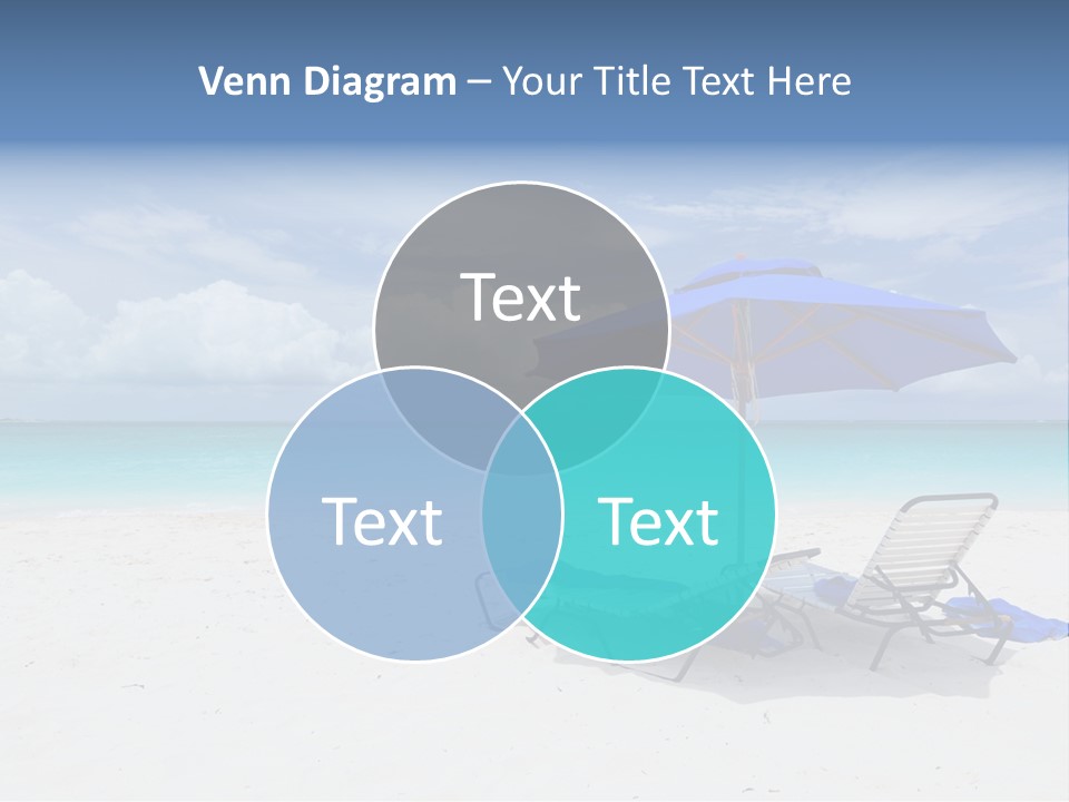 Horizon Turquoise Bed PowerPoint Template