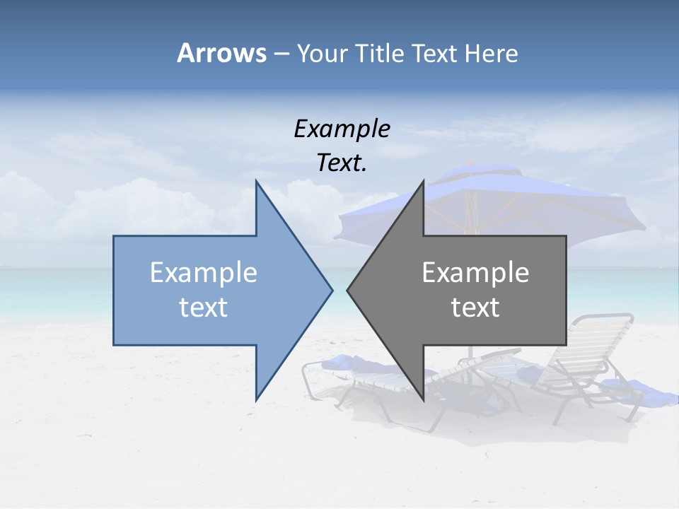 Horizon Turquoise Bed PowerPoint Template
