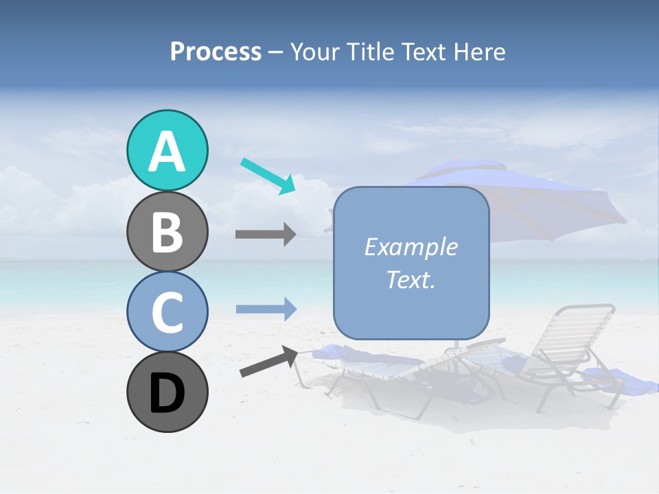 Horizon Turquoise Bed PowerPoint Template