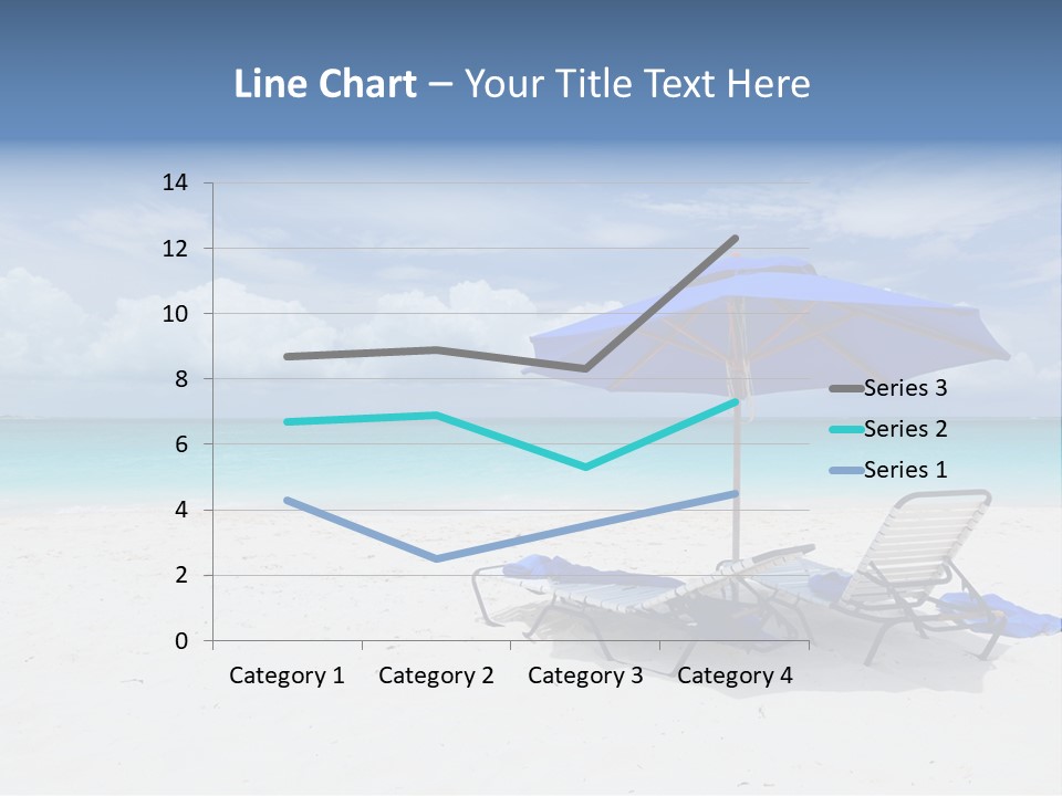 Horizon Turquoise Bed PowerPoint Template