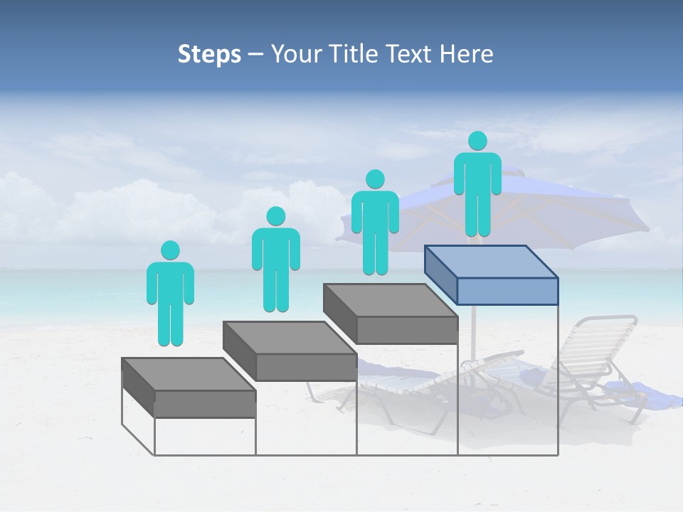 Horizon Turquoise Bed PowerPoint Template