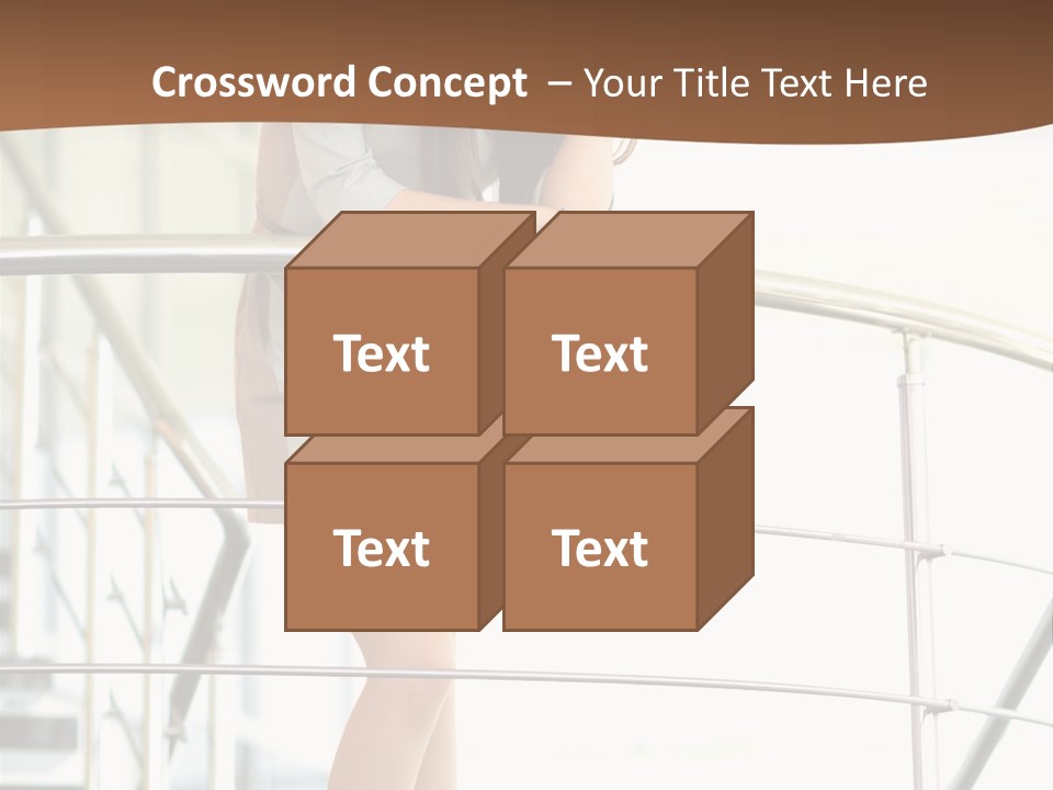 Woman Background Indoor PowerPoint Template