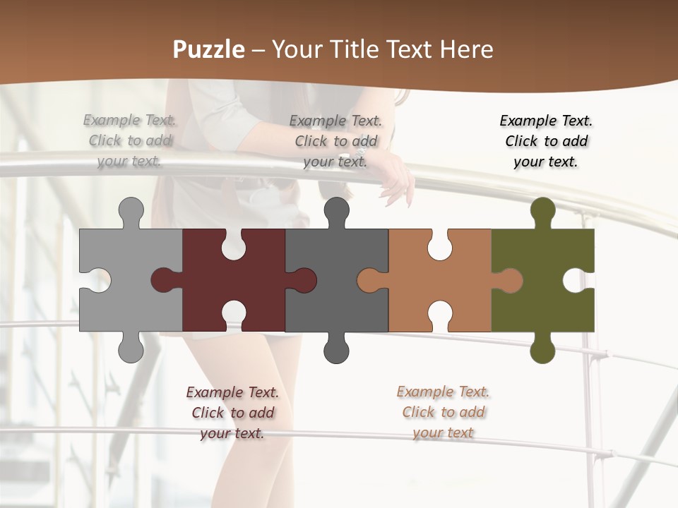 Woman Background Indoor PowerPoint Template