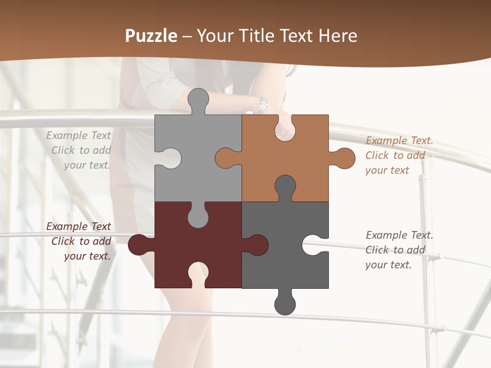 Woman Background Indoor PowerPoint Template