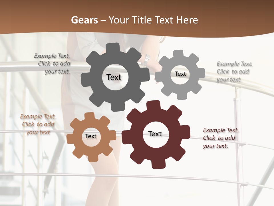 Woman Background Indoor PowerPoint Template