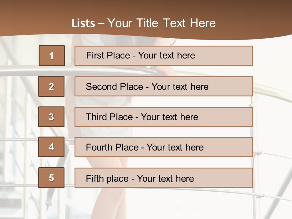 Woman Background Indoor PowerPoint Template