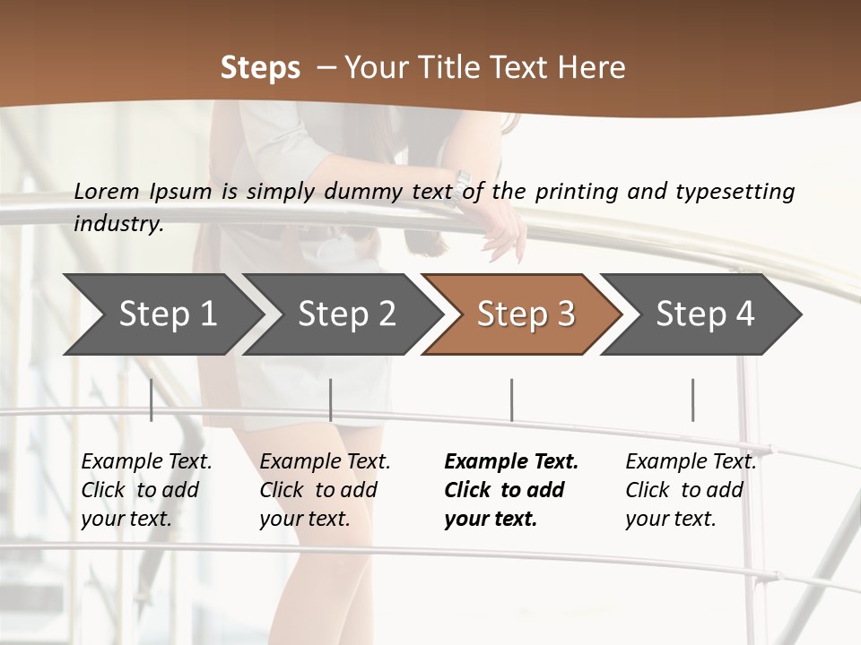 Woman Background Indoor PowerPoint Template