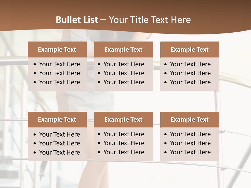 Woman Background Indoor PowerPoint Template