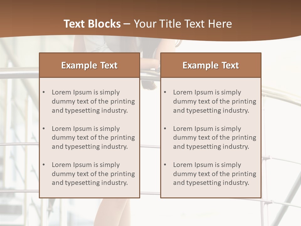 Woman Background Indoor PowerPoint Template