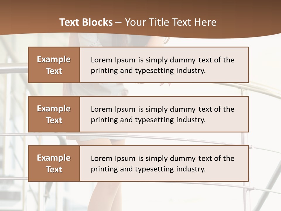 Woman Background Indoor PowerPoint Template