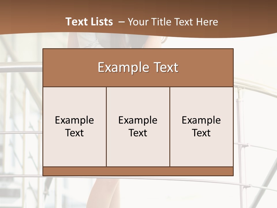 Woman Background Indoor PowerPoint Template