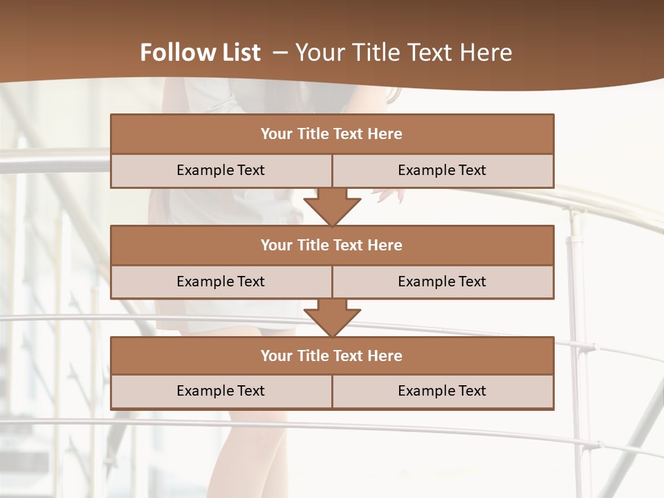 Woman Background Indoor PowerPoint Template