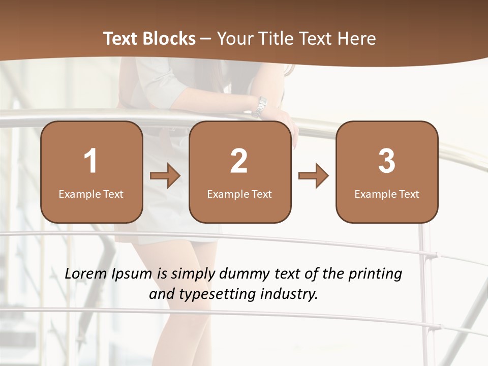 Woman Background Indoor PowerPoint Template