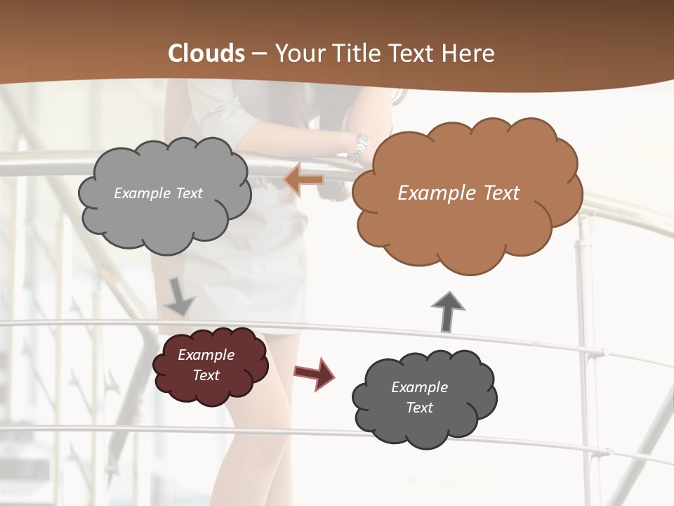 Woman Background Indoor PowerPoint Template