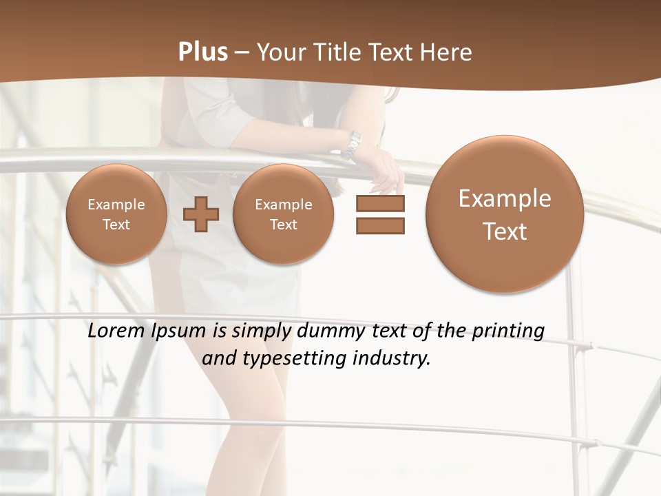 Woman Background Indoor PowerPoint Template