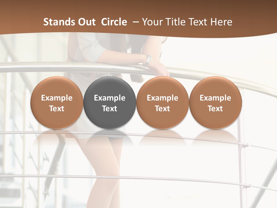 Woman Background Indoor PowerPoint Template