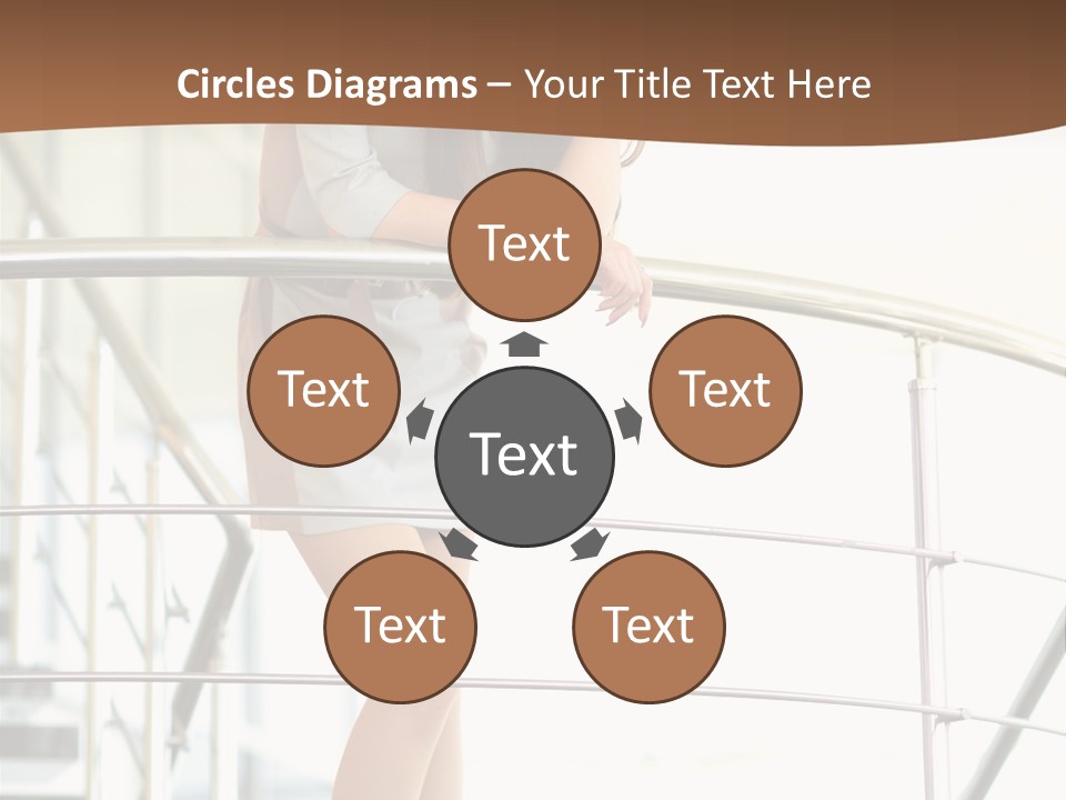 Woman Background Indoor PowerPoint Template